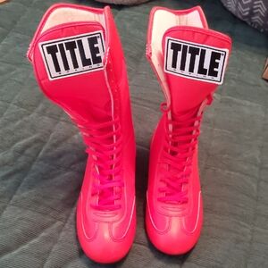 Women's Red Boxing Boots